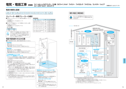 電気・電話工事 配線図 - 三菱日立ホームエレベーター