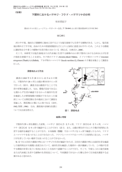 下関市におけるハマサジ・フクド・ハママツナの分布