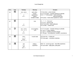 Level 2 Kanji List - The Japanese Page