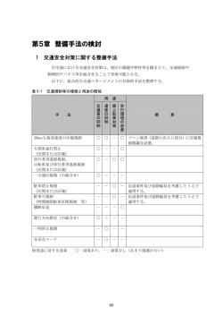 第5章 整備手法の検討