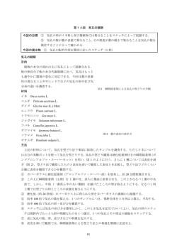 81 第14回 気孔の観察 気孔の観察 目的 植物の水分の流れは主に気孔