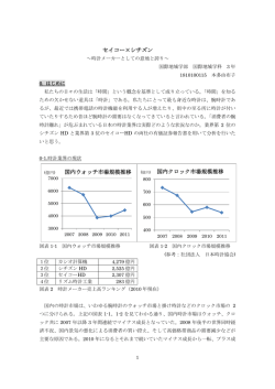 セイコー×シチズン 国内ウォッチ市場規模推移 国内クロック市場規模推移