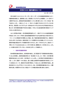 次回の BOE 量的緩和はいつか