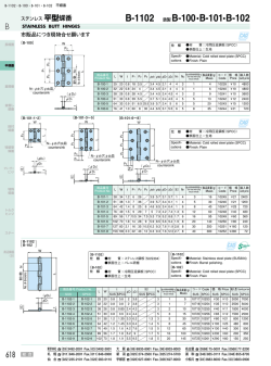B-1102 鉄製 B-100・B-101・B-102