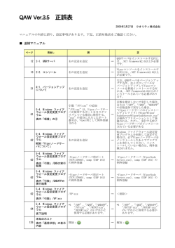 QAW Ver.3.5 正誤表