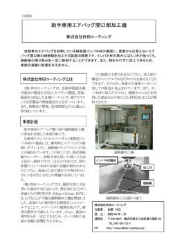 助手席用エアバッグ開口部加工機