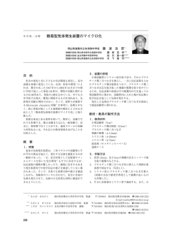 簡易型気体発生装置のマイクロ化