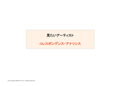 アーティストのコレスポンデンスアナリシス