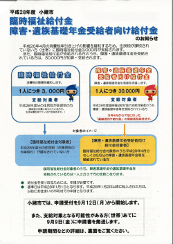 臨時福祉等給付金[PDF：282KB]