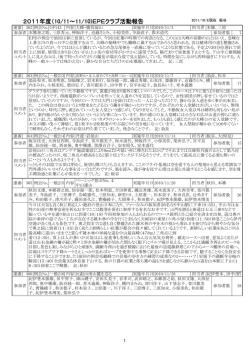 2011年度活動記録