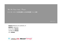 インターネット広告出稿による広告効果 Norm 値