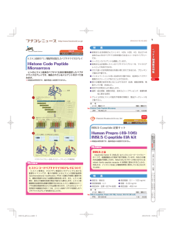 Histone Code Peptide Microarrays Human Prepro (49