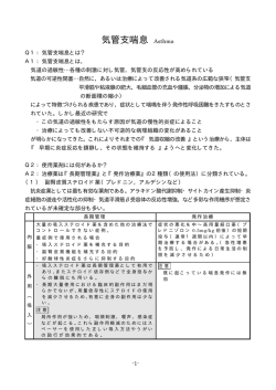 気管支喘息 Asthma