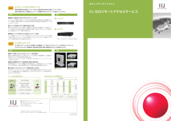 IIJ GIOリモートアクセスサービス カタログ