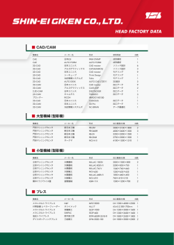 本社工場 設備一覧へ