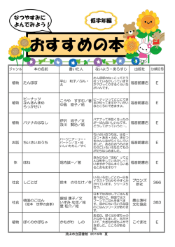 おすすめの本 - 流山市立図書館