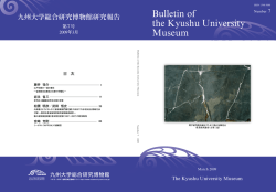 第7号 2009年3月 - 九州大学総合研究博物館