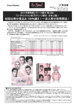 2013年発売英レディス香水 売上№1 一次入荷分完売間近！