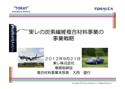 東レの炭素繊維複合材料事業の 事業戦略