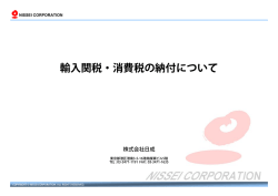 輸入関税・消費税の納付について