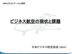 ビジネス航空の現状と課題
