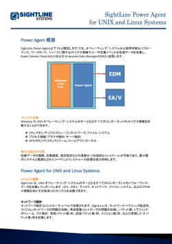 Power Agent for UNIX and Linux Systems データシート