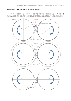 歯車のピッチ点，ピッチ円