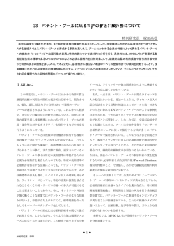 23 パテント・プールに係る特許の質と出願行動について