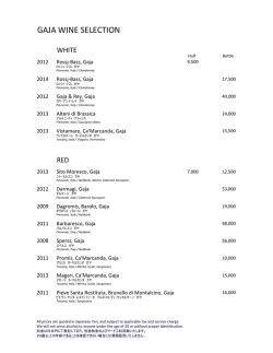 GAJA WINE SELECTION