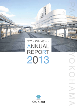 【PDF形式】2013年度版アニュアルレポート［2.02MB］