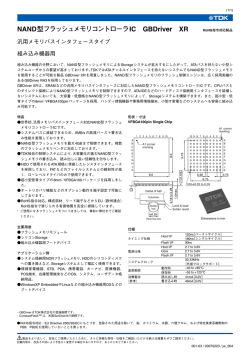 NAND型フラッシュメモリコントローラIC GBDriver XR