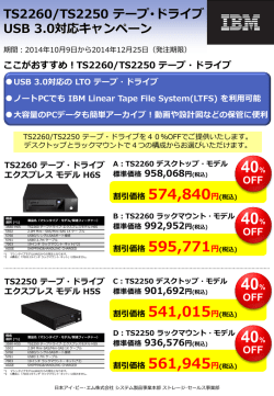 LTOシングルドライブ_キャンペーンのご案内