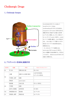 2) Cholinergic drugs