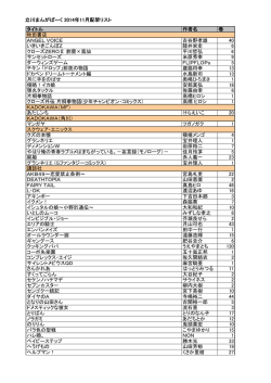 2014年11月入荷分