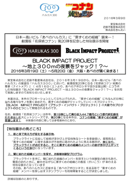 BLACK IMPACT PROJECT ～地上300mの夜景をジャック！？～