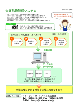 1 2 3 4 介護記録管理システム