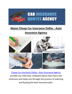 Cheap Car Insurance In Dallas Tx