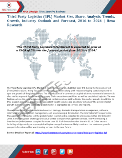 Third Party Logistics (3PL) Market Insights, 2024: Hexa Research