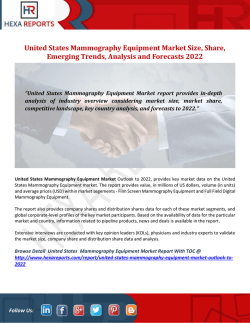United States Mammography Equipment Market Size, Share, Emerging Trends, Analysis and Forecasts 2022