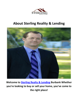 Sterling Reality & Lending Real Estate Agent in Burbank, CA