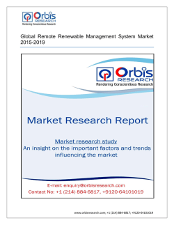 Global Remote Renewable Management System Market 2015-2019