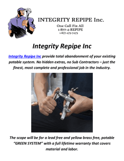 Integrity Repipe Inc : Pex Repiping