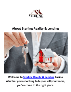 Sterling Reality & Lending Real Estate Agent in Encino, CA