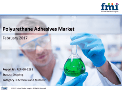 Polyurethane Adhesives Market Global Industry Analysis, size, share and Forecast 2016-2026