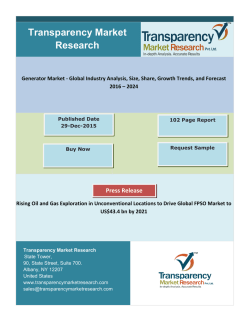 FPSO Market- Global Industry Analysis, Size, Share, Growth, Trends and Forecast : 2021