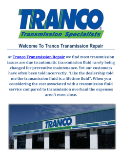 Tranco Transmission Repair Shops Albuquerque