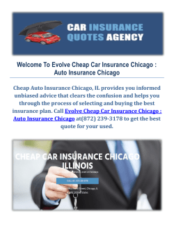 Evolve Cheap Car Insurance in Chicago, IL - Cheap Auto Insurance