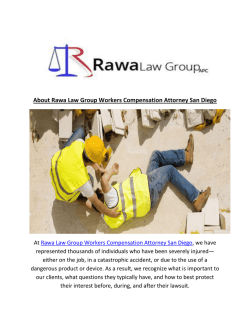 Rawa Law Group : Work Injury Attorney In San Diego