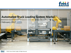 Learn Details of Automated Truck Loading System Market Forecast and Segments, 2017-2027