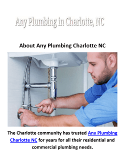 Any Plumber in Charlotte, NC